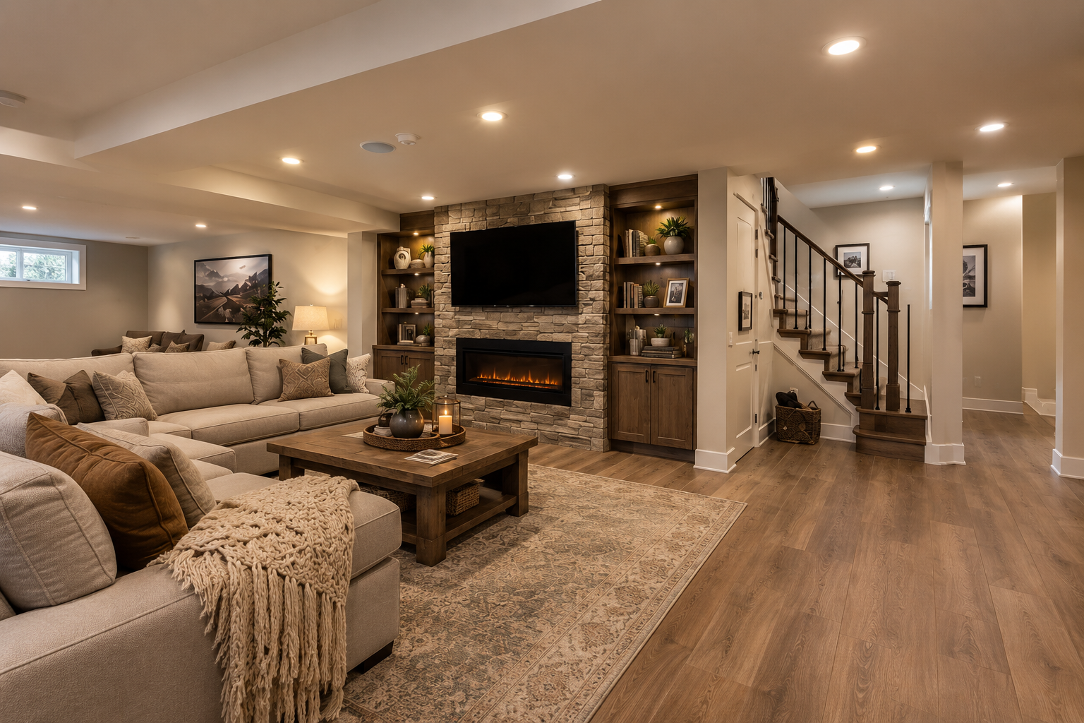 Basement renovation project