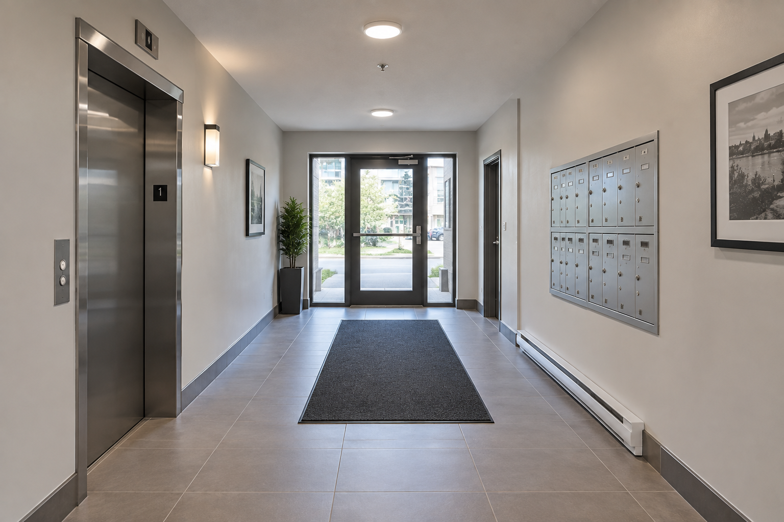 Commercial property lobby renovation